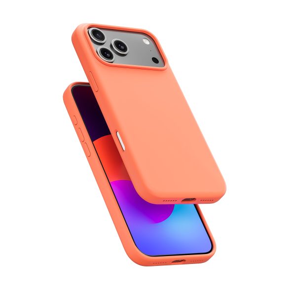 Premium Liquid Silicone Case with Magsafe for iPhone 17 Pro Max-Orange - 图片 2