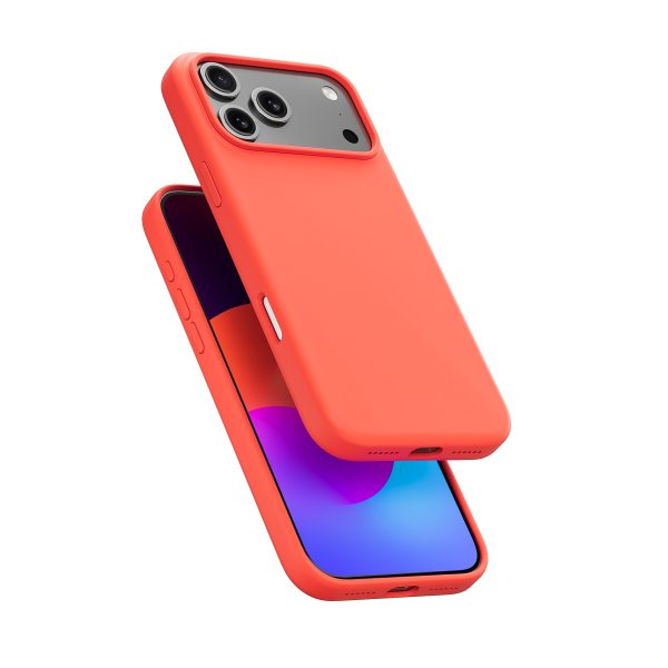 Premium Liquid Silicone Case with Magsafe for iPhone 17 Pro Max-Red - 图片 2