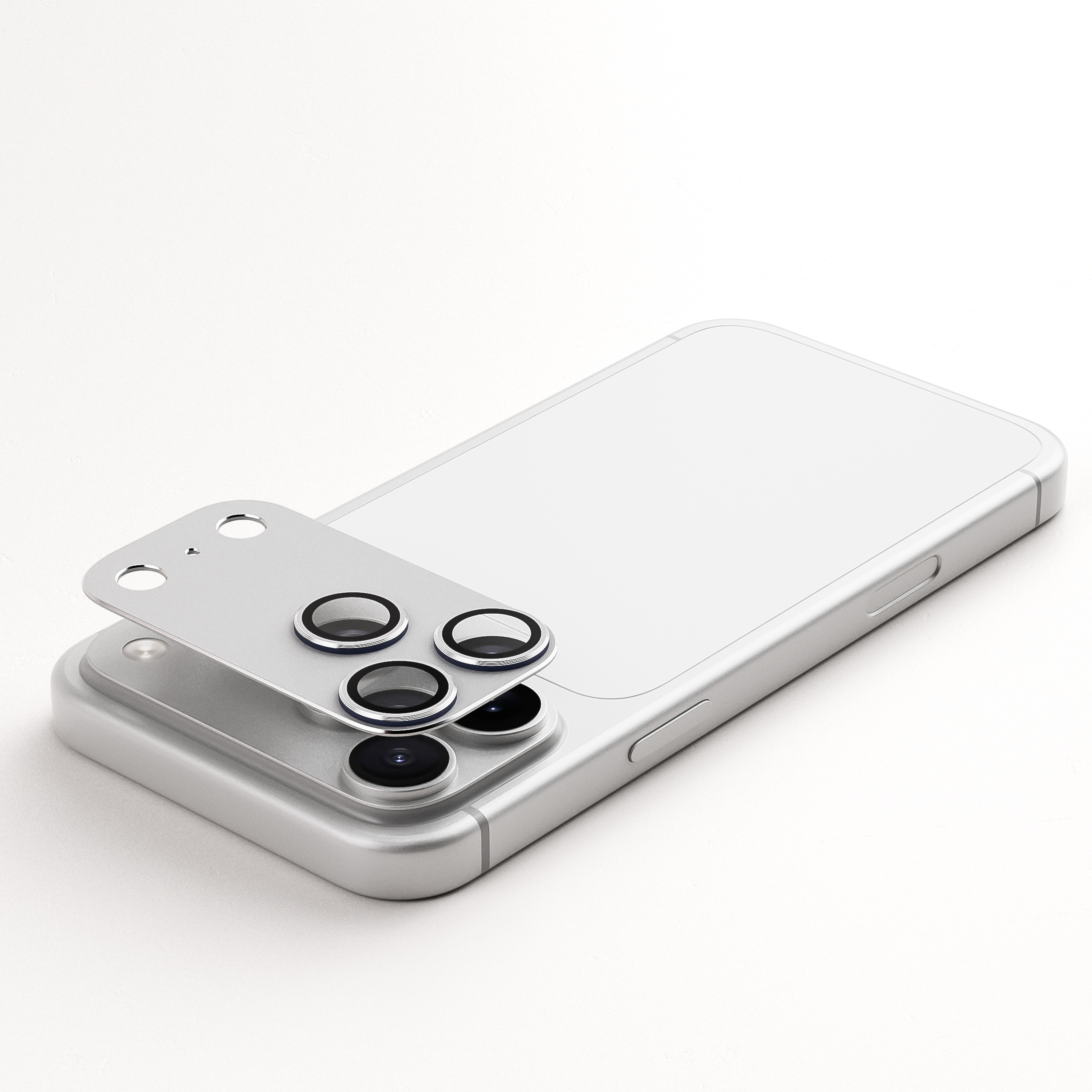 Matel tempered glass camera lens alloy iPhone 17 Pro Max camera lens aluminum protection (White) - Image 5