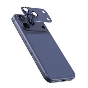 Aluminum alloy material iPhone 17 Pro Max camera lens protector (Blue)