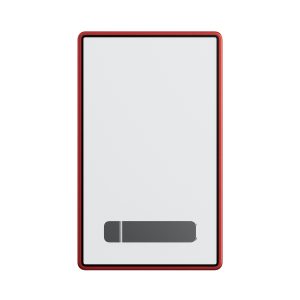 Slab Guard Fits PSA Slab UV Protection Tempered Glass & Aluminum Metal Bumper with Built-in Stand（Red）