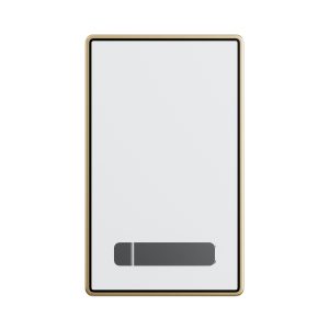 Slab Guard Fits PSA Slab UV Protection Tempered Glass & Aluminum Metal Bumper with Built-in Stand（Gold）