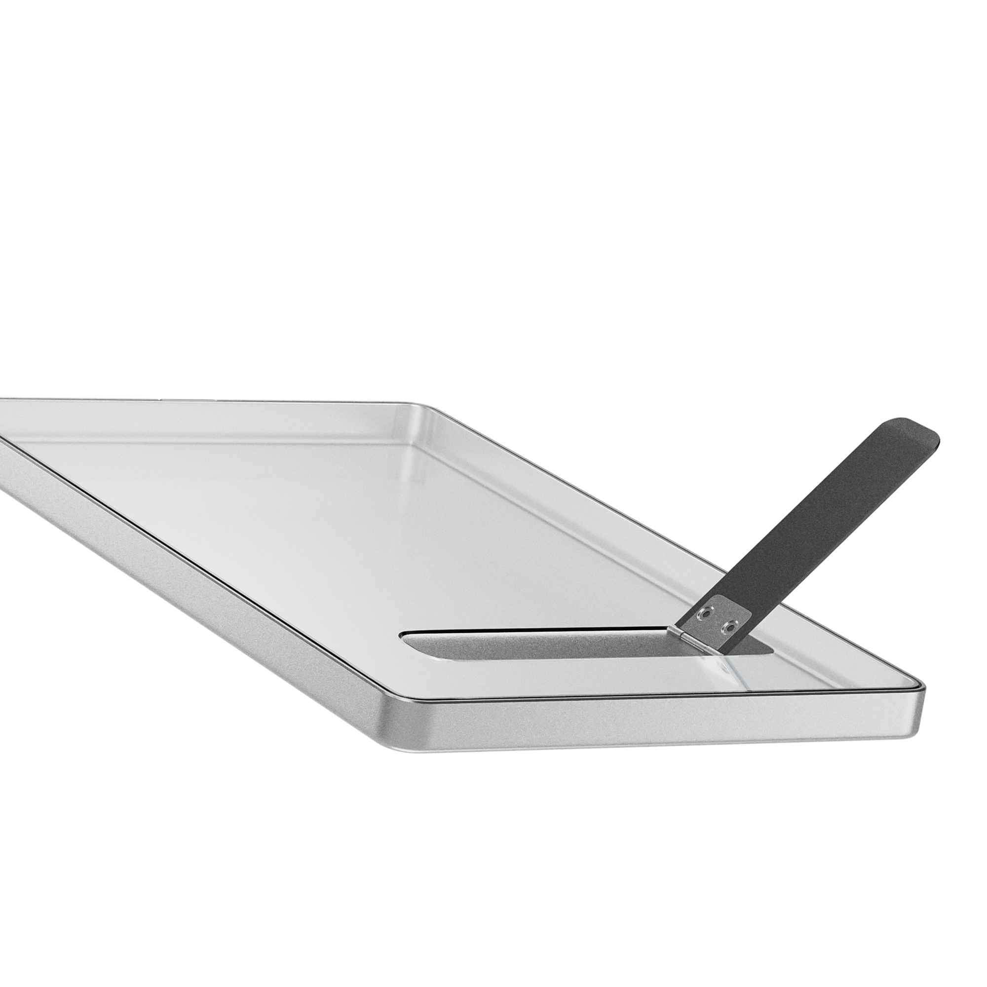 Slab Guard Fits PSA Slab UV Protection Tempered Glass & Aluminum Metal Bumper with Built-in Stand(Sliver) - Image 6