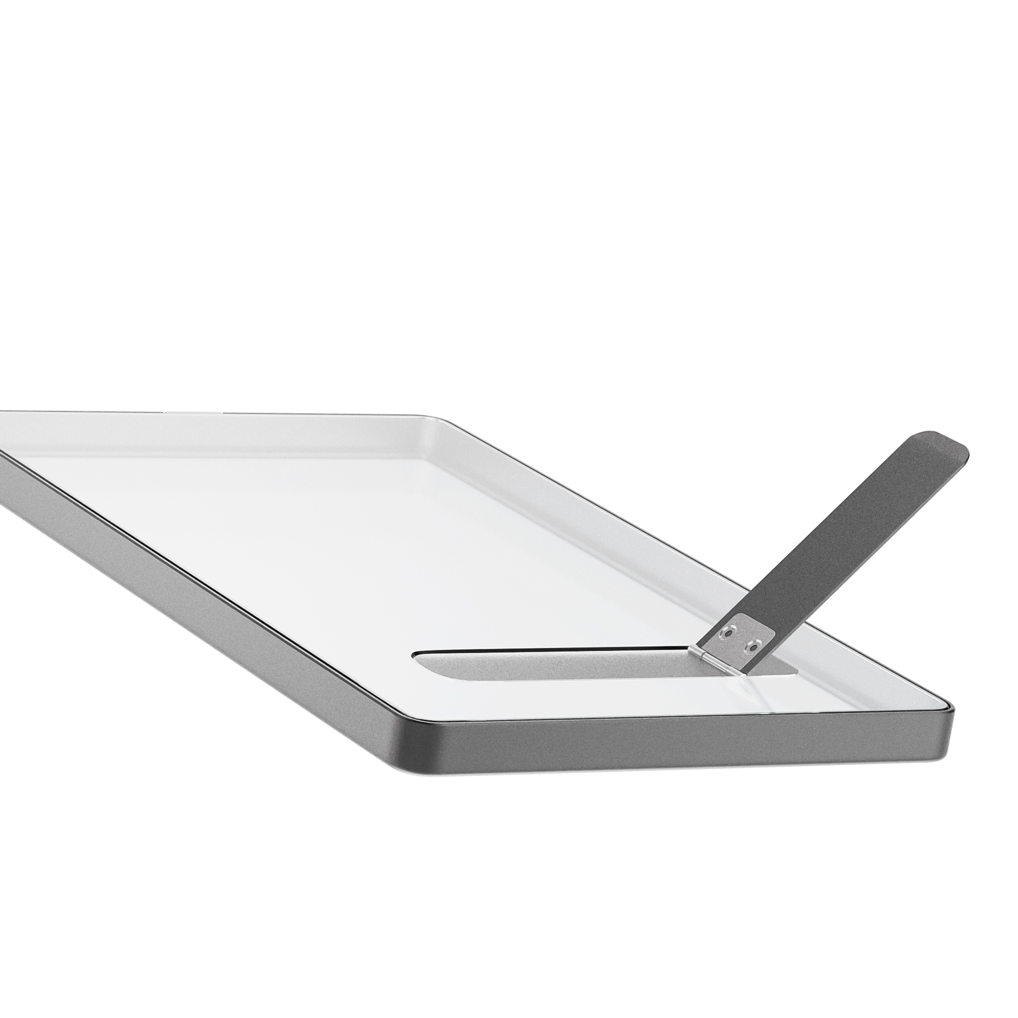 Slab Guard Fits PSA Slab UV Protection Tempered Glass & Aluminum Metal Bumper with Built-in Stand(Black) - Image 6